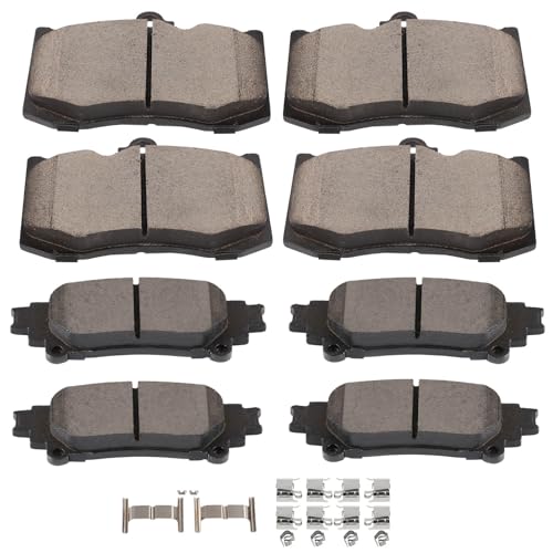 Image of SCITOO D1586 D1391 8PCS Front and Rear Ceramic Brake Pad Sets | Fit For Lexus For GS200t,For GS300,For GS350,For GS450h,For IS200t,For IS300,For IS350,For RC200t,For RC300,For RC350