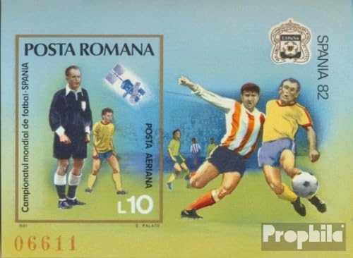 Romania block185 (Complete.Issue.) unmounted Mint/Never hinged ** MNH 1981 Football-WM 1982 (Stamps for Collectors) Soccer