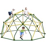 Merax 13FT Climbing Dome, Outdoor Dome Climber for Kids 3-10 Supporting 1000 lbs, Easy Assembly Playground Jungle Gym Backyard Play Equipment