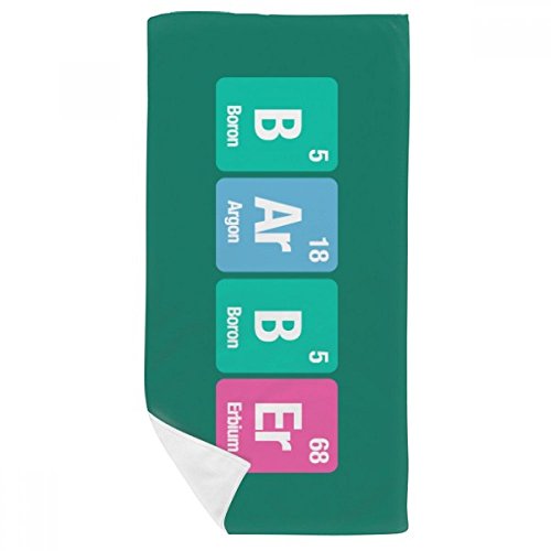 Débarbouillettes douces 35x70cm drap de douche multicolore science de barbier - 2