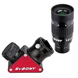 SV188P Dielectric Mirror Star Diagonal and SV135 Telescope Eyepiece Zoom 7 to 21mm for Astronomic Telescopes
