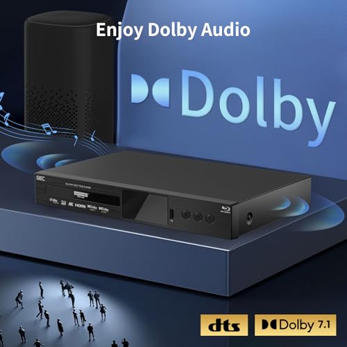 G5300 4K Ultra HD Blu Ray Player for All Regions Discs 3D Blu Ray DVD Player for TV/Projector 4K HDR 10 Dual HDMI Outputs/COAXIAL/Optical/USB 3.0 - Image 4