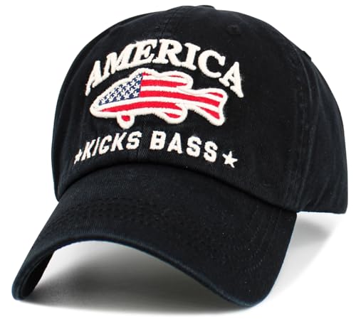 Image of KBETHOS Outdoor Hunting Fishing Lake Life Tactical Distressed Baseball Cap Dad Hats Adjustable Unisex
