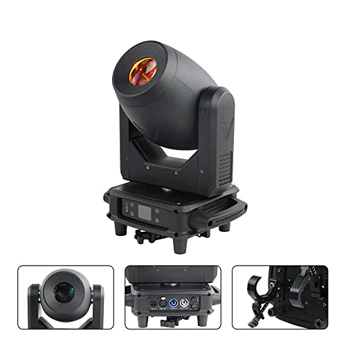 V-Show S718 Elf Led Spot Moving Head -  150W Stage Moving Head Light 6 Gobos 7 Gobos 7 Colors 17 Channels 5 Prism Dmx 512 With Sound Activated For Wedding Dj Party Stage Lighting #TOP3