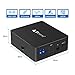 2 Port Toslink Switch, Portta 2x1 SPDIF Optical Digital Audio Switcher Box with IR Remote Control for Apple TV, PS4, Xbox, Blu-ray Player, Sound Bar, Receiver, Speakers, DVD, Amplifier