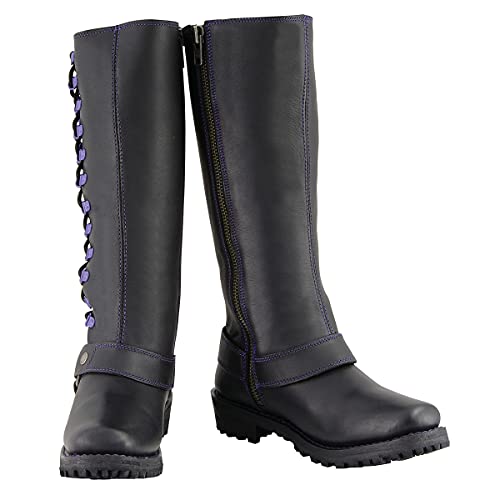 Image of Milwaukee Leather Women's Premium Leather Motorcycle Harness Boots Collection MBL - 8