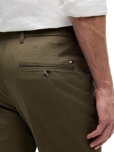 Tommy Hilfiger Herren Denton Printed Structure MW0MW44330 Chino, Grün (Dark Greenery), 36W / 30L – Ansicht 4
