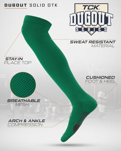 Image of TCK USA Made Over-the-Knee Socks for Baseball, Softball, & Football | Performance Athletic Socks for Boys, Girls, Men & Women