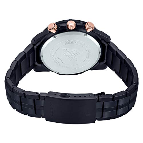 Casio Efr-559dc-1avudf Montre analogique pour homme Collection Edifice Boîtier en acier inoxydable Cadran noir - Image 4
