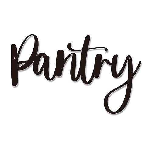 Pantry Word Sign Metal Wall Decor - 12'X7.4' Pantry...
