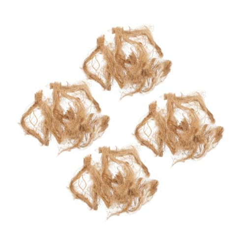 BESPORTBLE 4bags Jute Fire for Camping BBQ Pit Weather Resistant Survival Supplies for Easy Ignition