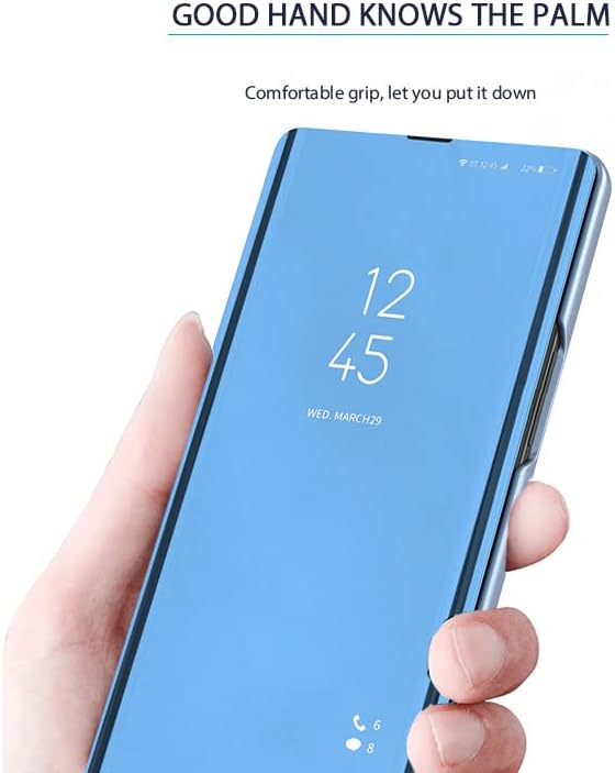 Miniatura 5 de CCSamll - Funda de espejo para Samsung Galaxy A13 4G, compatible con carga inalámbrica, funda de pantalla inteligente de lujo para Samsung Galaxy
