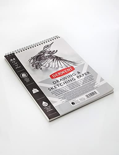 Derwent Lightfast Colouring Pencils, Drawing & Colouring, Set Of 12 & Sketch Pad A4 Portrait, Drawing & Writing, 30 Sheets, Acid-Free Paper, Wirebound Spine, Professional Quality, 2300139
