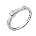 Produktbild Miore Ring Damen Diamant Verlobungsring Weißgold 9 Karat / 375 Gold Diamanten Brillanten 0.25 Ct, Schmuck