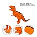 Prehistoric Dinosaur Playset – 45 Assorted Plastic Animal Figures Pieces Toy Play Set for Kids, Boys and Girls with Storage Container