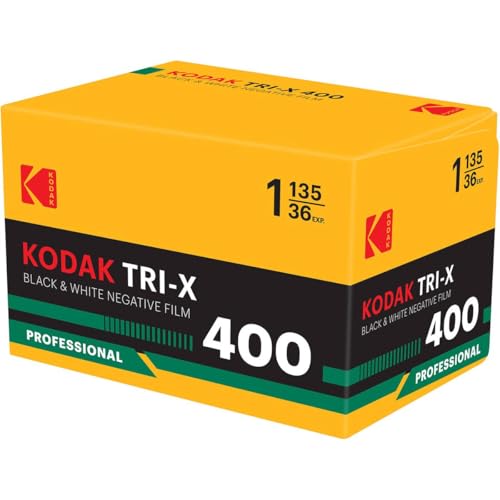 Kodak Professional Tri-X 400 Black and White 135 Negative Roll Film 36 Exposures Retro Packaging