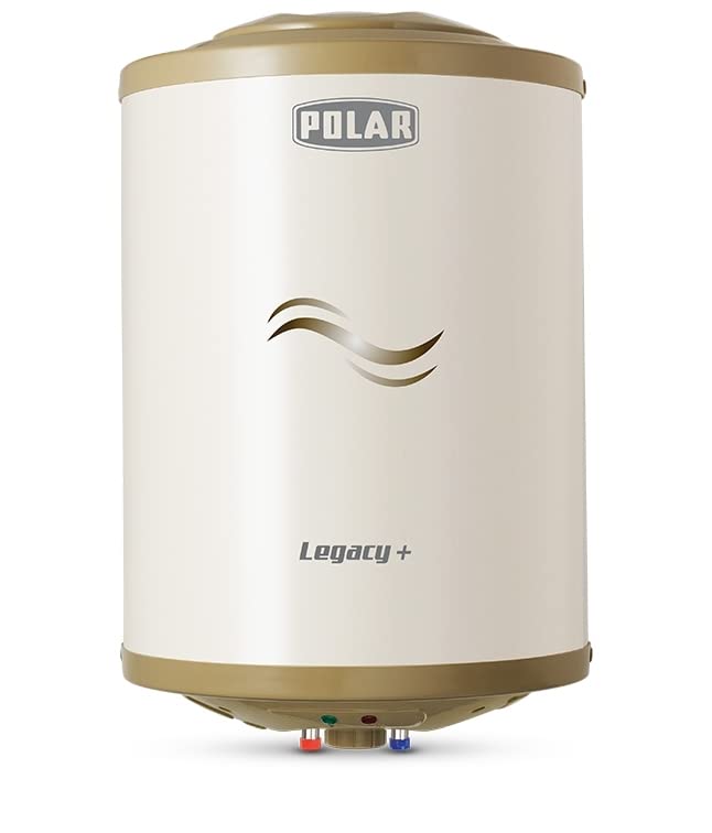 Buy Polar Water Heater (Geyser) Anti-Rust Tank, Shock Corrosion Proof Body  Energy-Efficient Legacy Plus ABS Glass Lined Star Rated 15 Litre with  Advanced Safety Features For Home ,Kitchen,Offices,bathroom , White Online  at