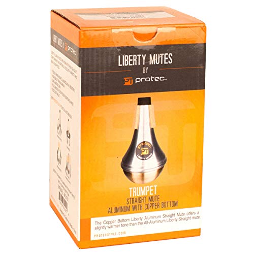image for Protec ML101 Liberty Trumpet Aluminum Mute - Straight/Copper End