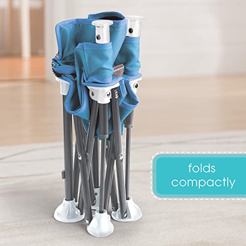 Summer Pop ‘N Sit Portable Booster Chair, Dusty Blue - Booster Seat For Indoor/Outdoor Use - Fast, Easy And Compact Fold #TOP4