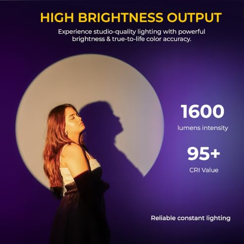 Image of Digitek DS 10 WTP Optical Snoot Light 10W RGB LED Photography Light with 20 Gobos 1889K to 6672K Type C Fast Charging for Portrait Video Studio Photography