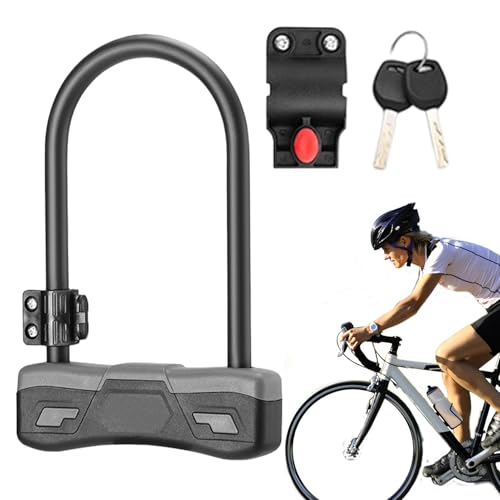 Candado antirrobo para bicicleta | Candado antirrobo en forma de U con construcción robusta – Accesorios para tabla de surf niños Monopatín de montaña