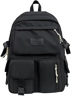 Mochila casual feminina de grande capacidade para viagem bolsa escolar estudante pode conter notebook de 15,6, mochila feminina casual