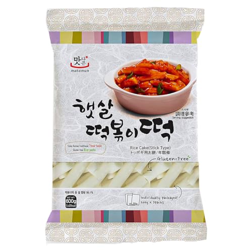 Yopokki Bolinho de Arroz Coreano Topokki Tteok-bokki Sem Glúten - 600 gramas