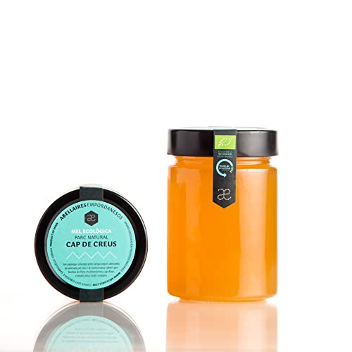 Miel ecológica del Parque Natural del Cap de Creus |100% natural, artesana, cruda y sin pasteurizar. Origen Empordá, Cataluña, España. Miel directa del apicultor (tarro cristal 440 gr).
