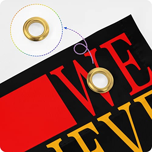 Pride Flag Lgbtq Rainbow Flag Outdoor 3X5 Ft Waterproof Progress Lgbt Flags Bright And Vivid Colors Banner With Brass Grommets (We Believe Love Is Love) #TOP3