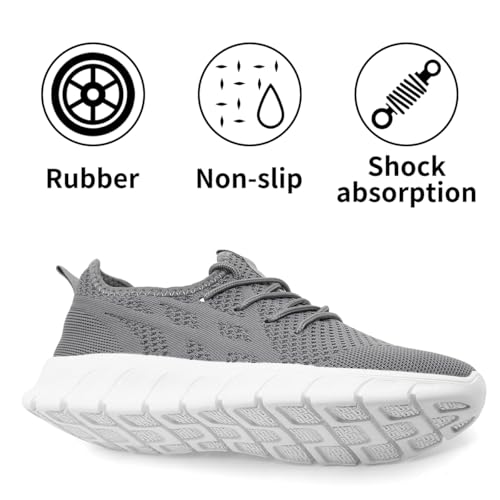 Image of DLWKIPV Men's Shoes Running Road Walking Sneakers Sports Athletic Workout Gym Shoes Casual Comfortable Breathable Fashion
