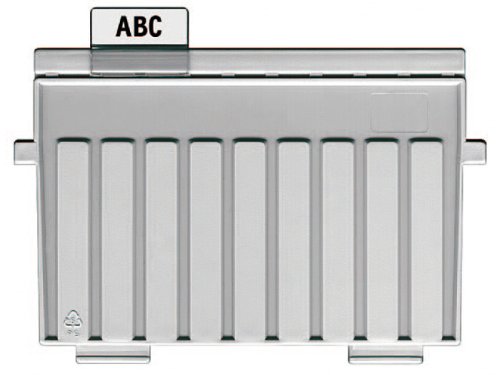 Preisvergleich Produktbild HAN Stützplatte DIN A6 hoch, für Karteitröge, lichtgrau