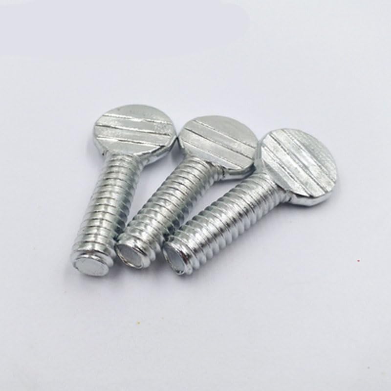 M6 Ping pong paddle screw Thumb tennis racket bolt Hand twist screws (Size: M6x25mm(10pcs))