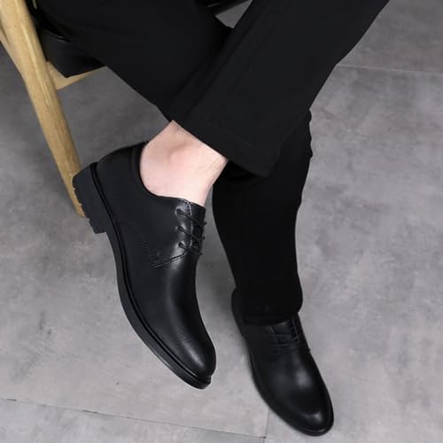 Men's Classic Lace-up Formal Oxford Shoes Business Fashion Pointed Toe Lace Up Dress Formal Shoes Modern Wedding Office Work Tuxedo Derby Shoes 5