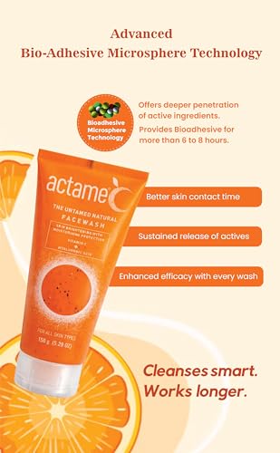 Image of C Face Wash 150g | Vitamin C Facewash with 3% Sodium Ascorbyl Phosphate & Hyaluronic Acid | Brightening, Hydrating & Gentle Sulphate Free Cleanser for Normal, Dry, Combination & Sensitive Skin
