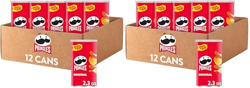 Pringles Original Potato Crisps, 24 Grab N' Go Cans