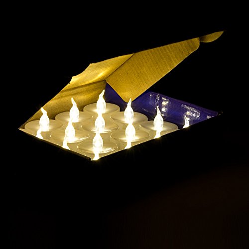 Agptek No Flicker Flameless Led Tealights Candles Battery-Operated Long Lasting Tealights For Wedding Holiday Party Home Decoration 24Pcs (Warm White) #TOP7