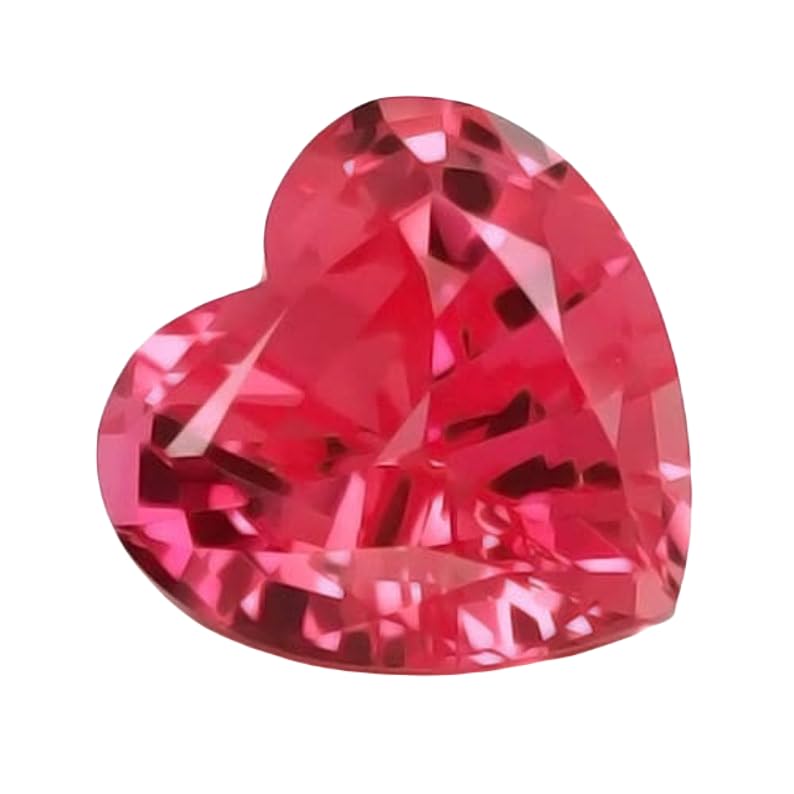 Saphir Padparadscha naturel 5x5mm en cœur pour création de bijoux DIY GH_NAT_11112