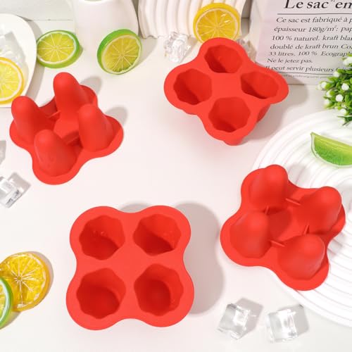 Molde de silicona para hielo temático Halloween 4 piezas miniatura 4