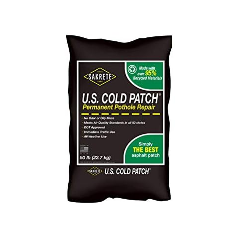SAKRETE | U.S. Cold Patch Permanent Pothole Repair | 50 lb Cover