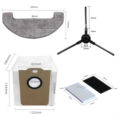 MONSGA MS1 MAX Robot Vacuum Replacement Kit for Homeowners with Allergy Concerns in Large Households