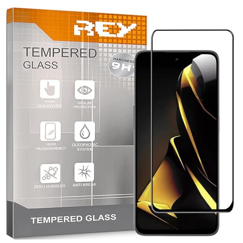 REY 2X Protector de Pantalla Curvo 3D para ZTE Nubia Neo 2 5G - Focus Pro 5G - Neo 3 - Neo 3 GT, Negro, Protección Completa, 3D / 4D / 5D