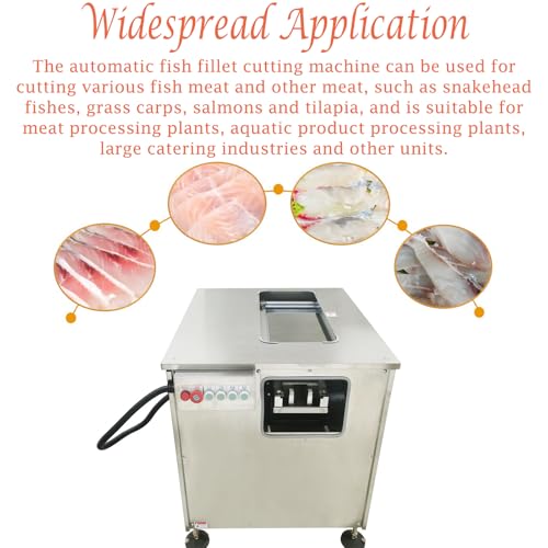 Máquina automática comercial para filetear pescado de acero inoxidable miniatura 5