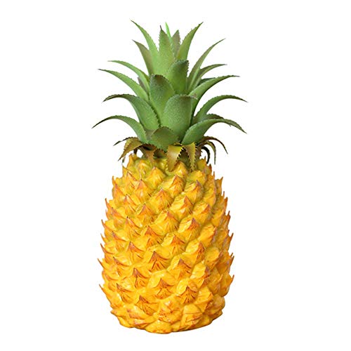 Chneeu 12 Inch Large Plastic Fake Pineapple Artificial Vegetables Fruits cover
