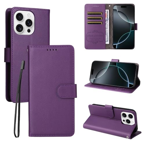 Étui iPhone 17 Air en cuir violet idéal pour vos déplacements quotidiens