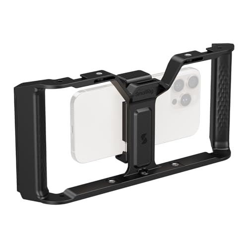 SmallRig �X�}�z�P�[�W IG-01 IntegraGrip ���j�o�[�T�� �����C�h�f���A���n���h�O���b�v V�}�E���g�f�U�C�� �R�[���h�V���[�}�E���g �X�g���b�v�X���b�g 1/4�C���`-20�l�W�� QD�\�P�b�g iPhone & Android�Ή� 