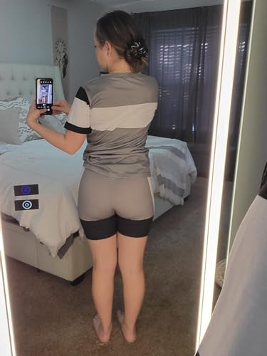 Image of TOPONSKY Womens 2 Piece Sports Outfit Tracksuit Shirt Shorts Jogger Bodycon Sets