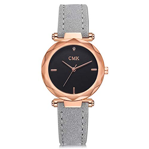 Preisvergleich Produktbild Beobachten Damenmode Uhr Schulmädchen Gürtel Damenuhr Strass Dame Quarzuhr-Grau