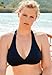 Swimsuits For All Women's Diva Halter Bikini Top - 6, Jet Black (Plus
