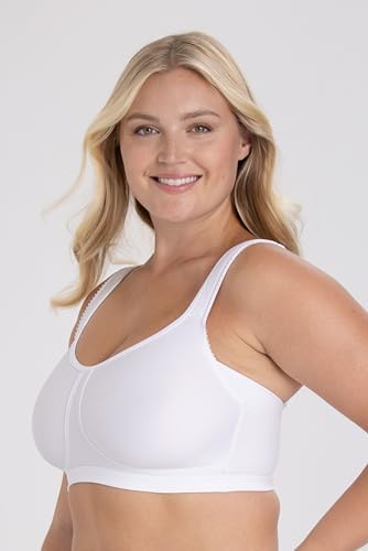 T-shirt beha dames met beugel Ongewatteerde brede rug Seamless Miss Mary of Sweden Stay Fresh 100C Wit