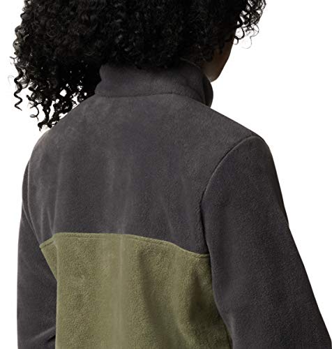 Image of Columbia Womens Benton Springs Half Snap II Pull Over Fleece Jacket, Dark Stone /Canoe /Vintage Blue, 3X